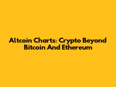 Altcoin Charts: Crypto Beyond Bitcoin And Ethereum