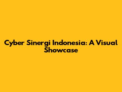 Cyber Sinergi Indonesia: A Visual Showcase