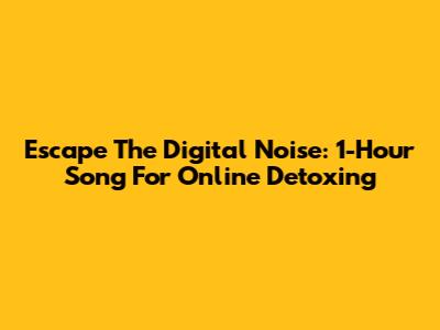 Escape The Digital Noise: 1-Hour Song For Online Detoxing