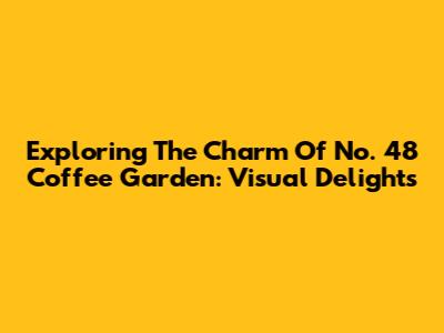 Exploring The Charm Of No. 48 Coffee Garden: Visual Delights
