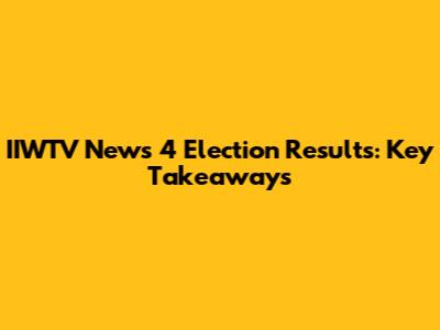 IIWTV News 4 Election Results: Key Takeaways