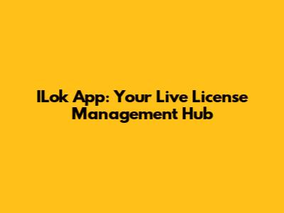 ILok App: Your Live License Management Hub
