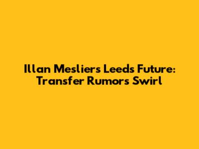Illan Meslier's Leeds Future: Transfer Rumors Swirl