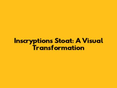 Inscryption's Stoat: A Visual Transformation