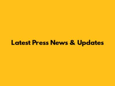 Latest Press News & Updates
