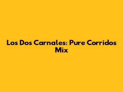 Los Dos Carnales: Pure Corridos Mix