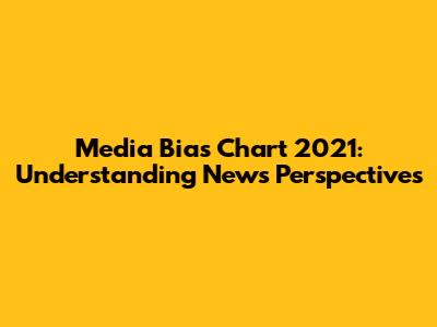 Media Bias Chart 2021: Understanding News Perspectives