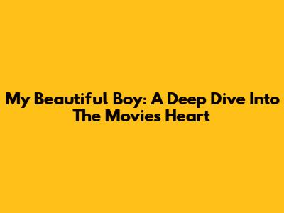 My Beautiful Boy: A Deep Dive Into The Movie's Heart