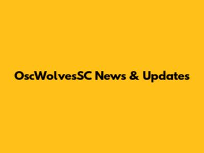 OscWolvesSC News & Updates
