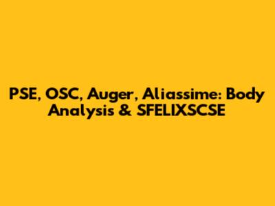 PSE, OSC, Auger, Aliassime: Body Analysis & SFELIXSCSE