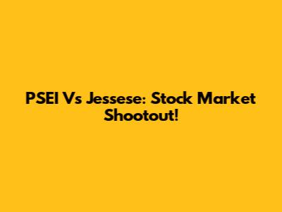 PSEI Vs Jessese: Stock Market Shootout!