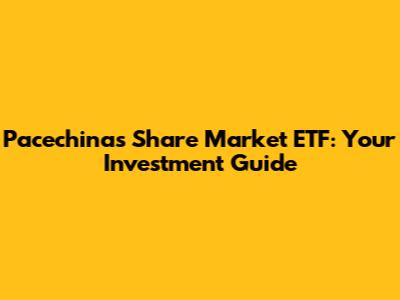 Pacechinas Share Market ETF: Your Investment Guide