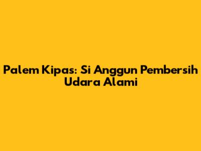 Palem Kipas: Si Anggun Pembersih Udara Alami