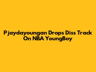 Pjaydayoungan Drops Diss Track On NBA YoungBoy