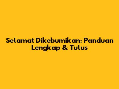 Selamat Dikebumikan: Panduan Lengkap & Tulus