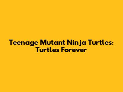 Teenage Mutant Ninja Turtles: Turtles Forever