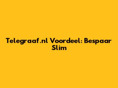 Telegraaf.nl Voordeel: Bespaar Slim
