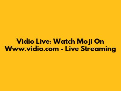 Vidio Live: Watch Moji On Www.vidio.com - Live Streaming