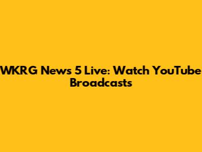 WKRG News 5 Live: Watch YouTube Broadcasts
