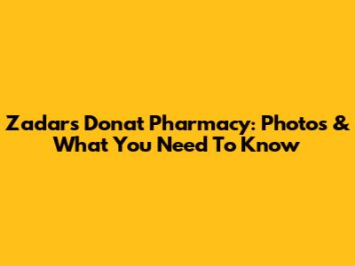 Zadar's Donat Pharmacy: Photos & What You Need To Know